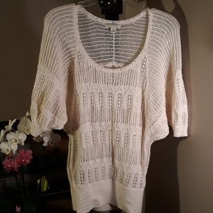 Shear Knitted Cream Top